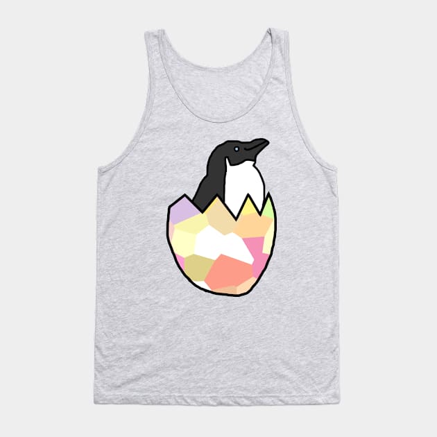 Little Penguin Hatching from Easter Egg Tank Top by ellenhenryart